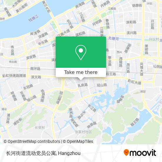 长河街道流动党员公寓 map