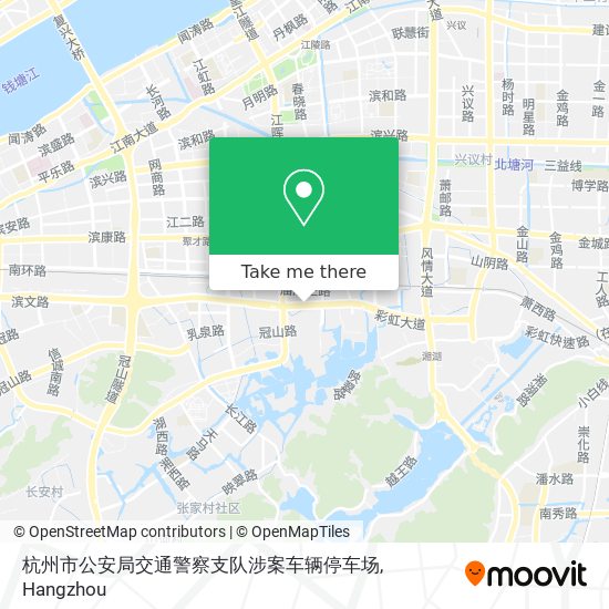 杭州市公安局交通警察支队涉案车辆停车场 map