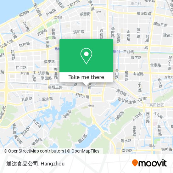 通达食品公司 map