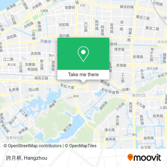 跨月桥 map