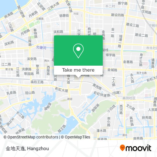 金地天逸 map