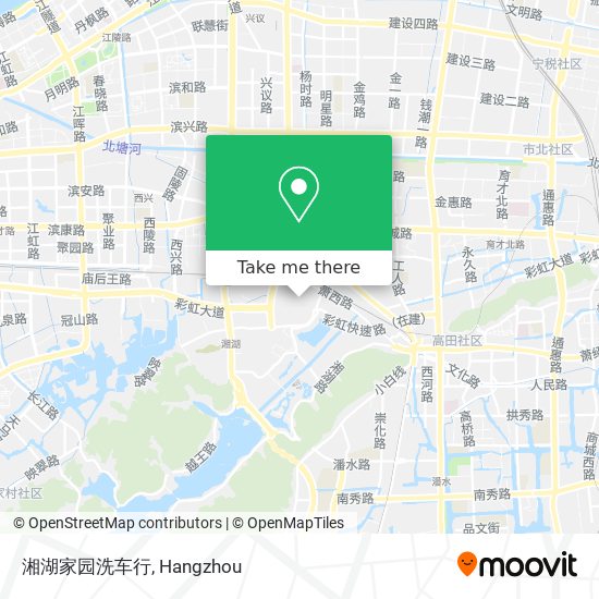 湘湖家园洗车行 map