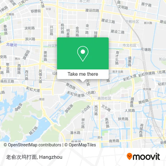 老俞次坞打面 map