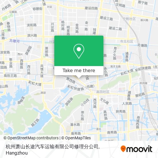 杭州萧山长途汽车运输有限公司修理分公司 map