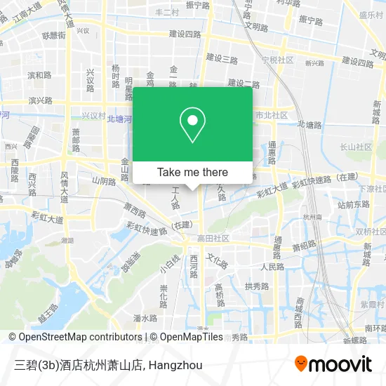 三碧(3b)酒店杭州萧山店 map