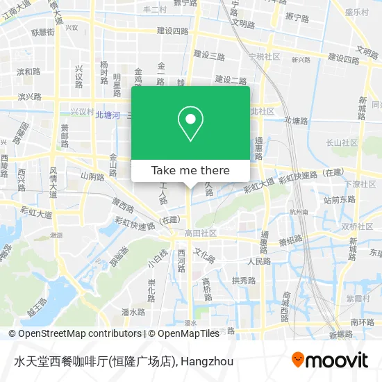 水天堂西餐咖啡厅(恒隆广场店) map