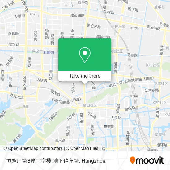 恒隆广场B座写字楼-地下停车场 map