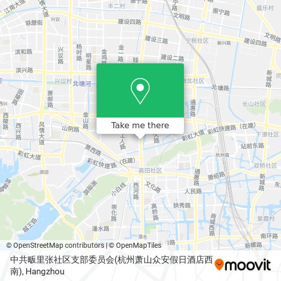 中共畈里张社区支部委员会(杭州萧山众安假日酒店西南) map