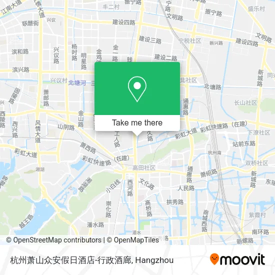 杭州萧山众安假日酒店-行政酒廊 map