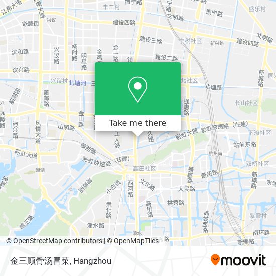 金三顾骨汤冒菜 map