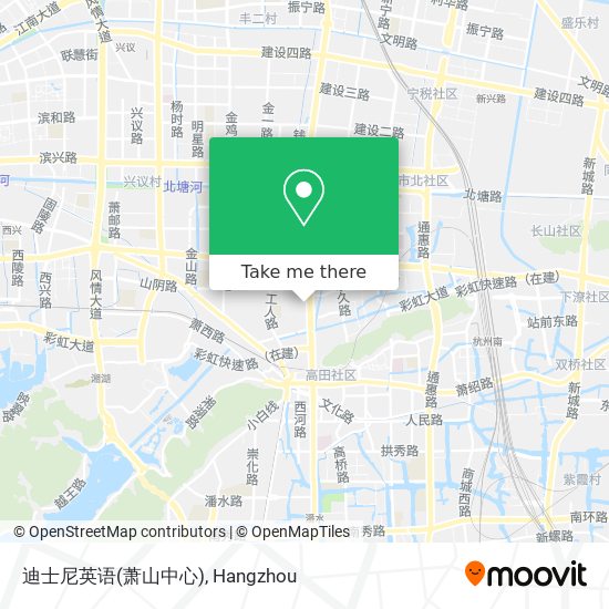 迪士尼英语(萧山中心) map