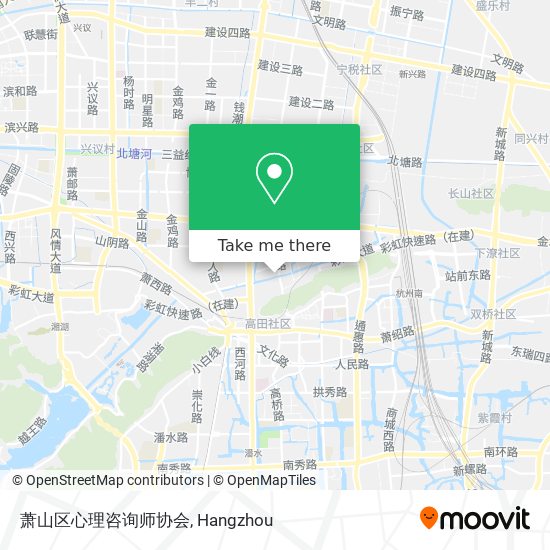 萧山区心理咨询师协会 map