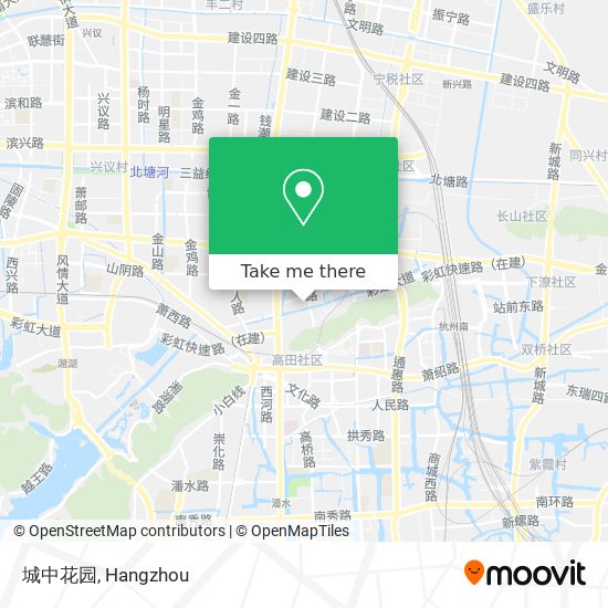 城中花园 map