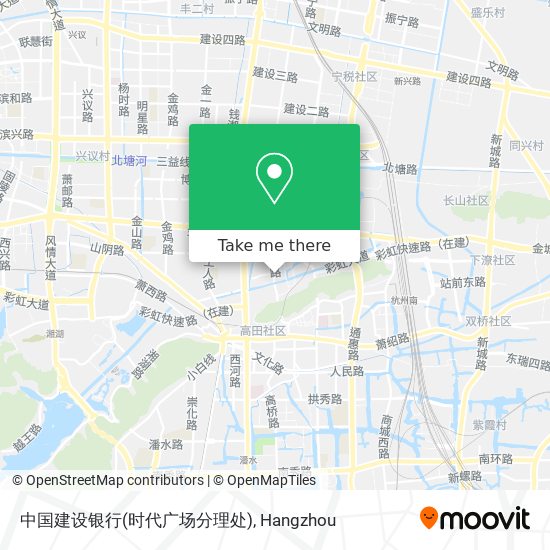 中国建设银行(时代广场分理处) map