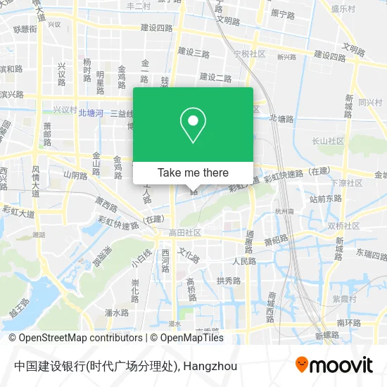 中国建设银行(时代广场分理处) map