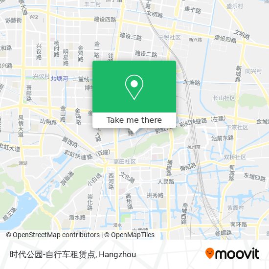 时代公园-自行车租赁点 map