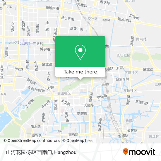 山河花园-东区西南门 map