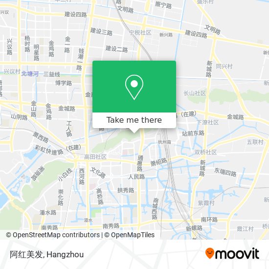 阿红美发 map