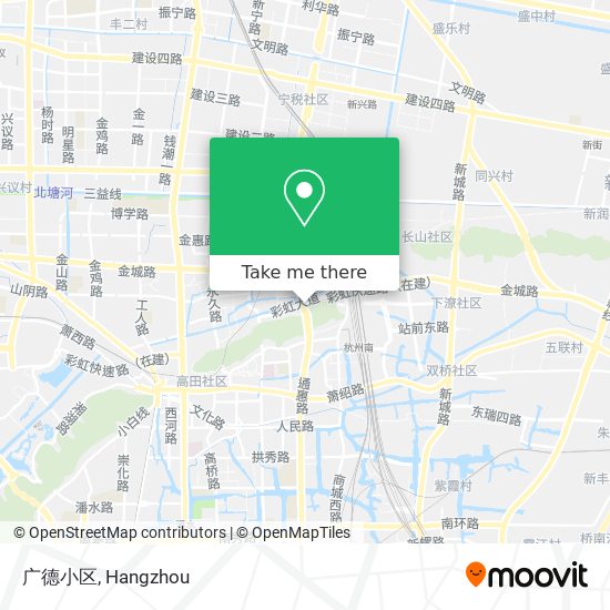广德小区 map