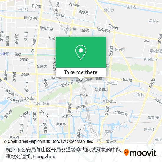 杭州市公安局萧山区分局交通警察大队城厢执勤中队事故处理组 map