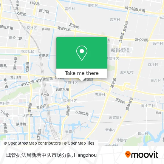 城管执法局新塘中队市场分队 map