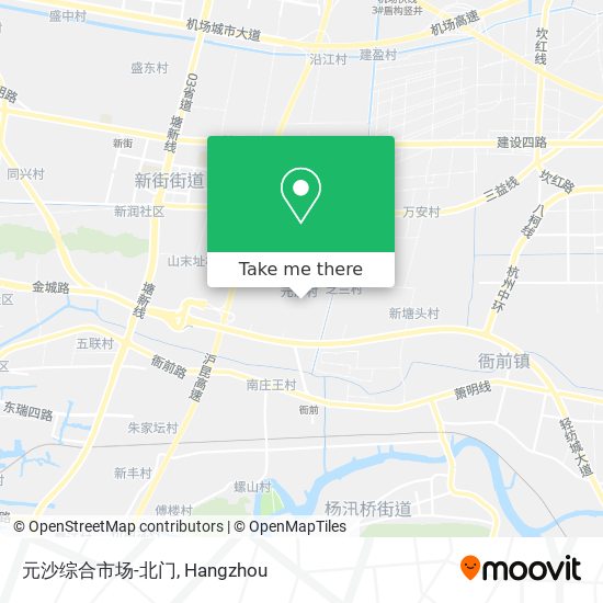 元沙综合市场-北门 map