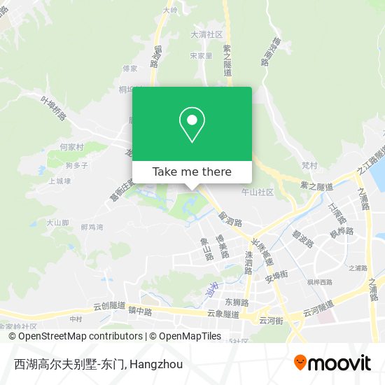 西湖高尔夫别墅-东门 map