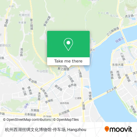 杭州西湖丝绸文化博物馆-停车场 map