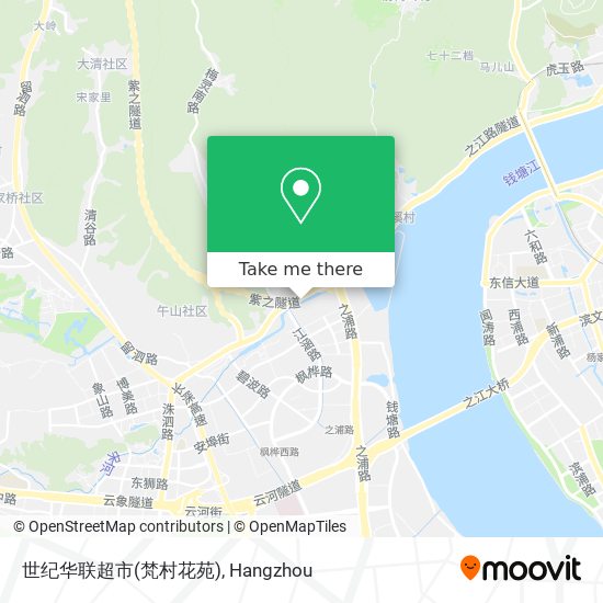 世纪华联超市(梵村花苑) map