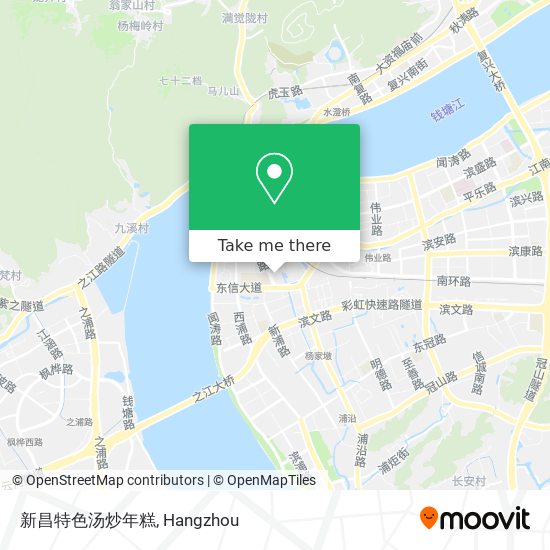 新昌特色汤炒年糕 map