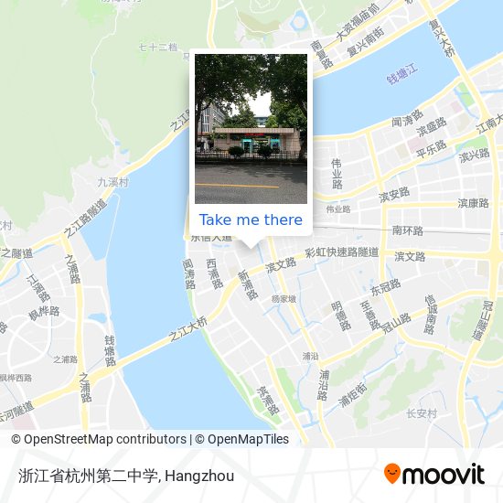 浙江省杭州第二中学 map