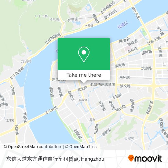 东信大道东方通信自行车租赁点 map