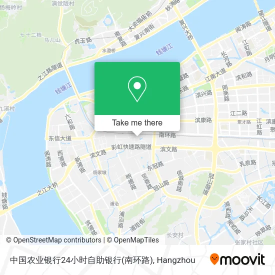 中国农业银行24小时自助银行(南环路) map
