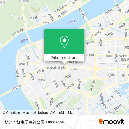杭州华杭电子电器公司 map