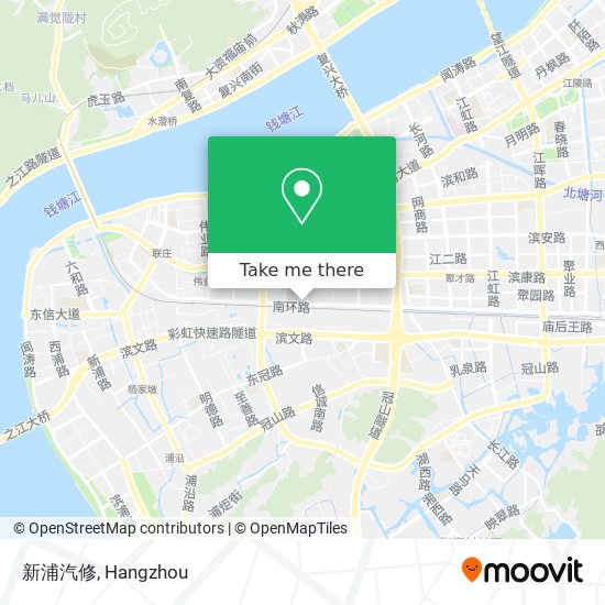 新浦汽修 map