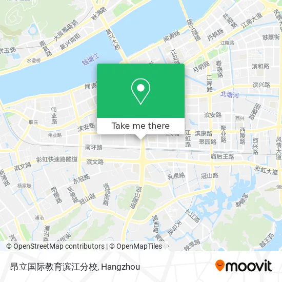 昂立国际教育滨江分校 map