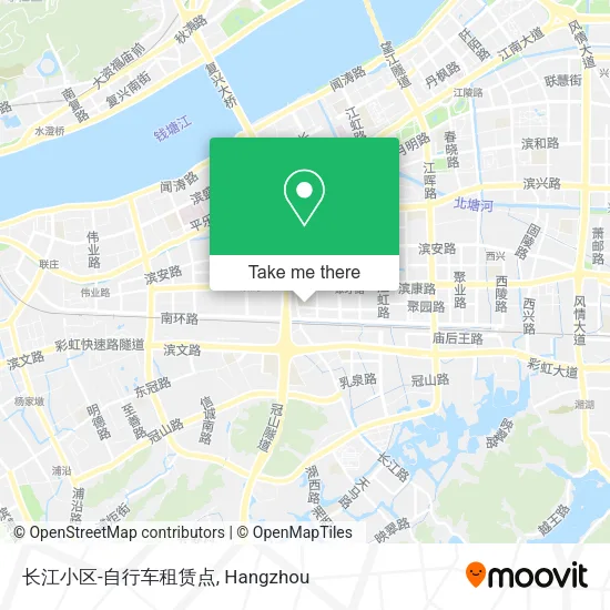 长江小区-自行车租赁点 map