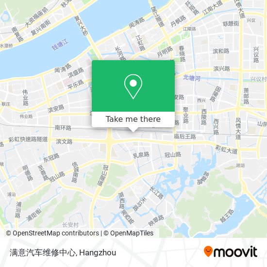 满意汽车维修中心 map