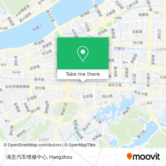 满意汽车维修中心 map