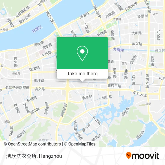 洁欣洗衣会所 map