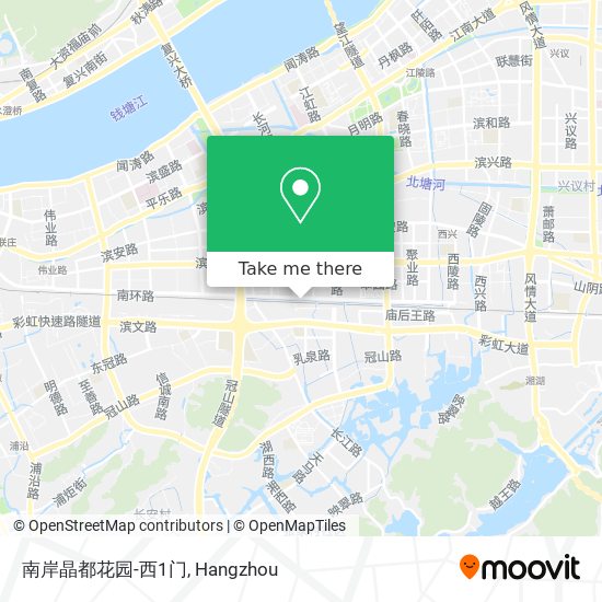 南岸晶都花园-西1门 map