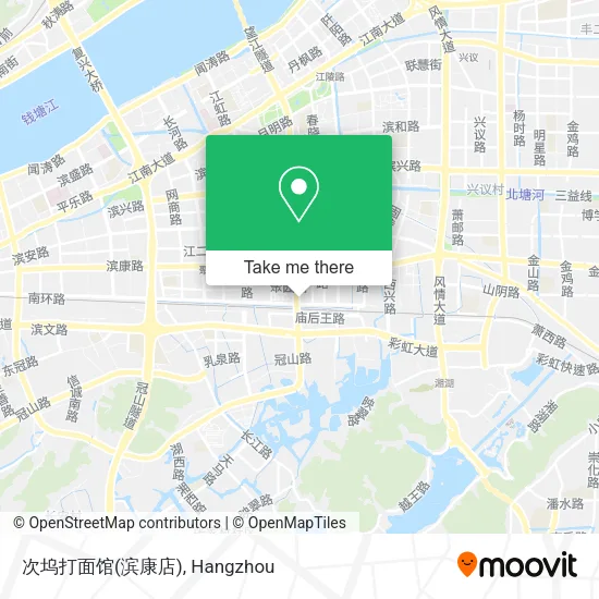 次坞打面馆(滨康店) map