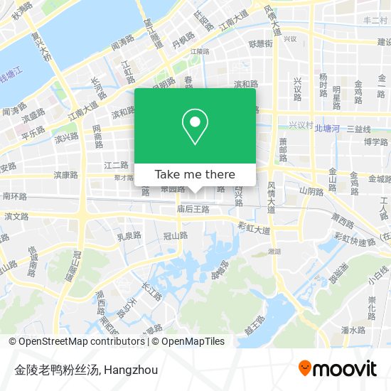 金陵老鸭粉丝汤 map