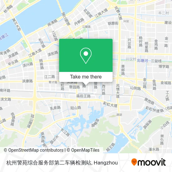 杭州警苑综合服务部第二车辆检测站 map