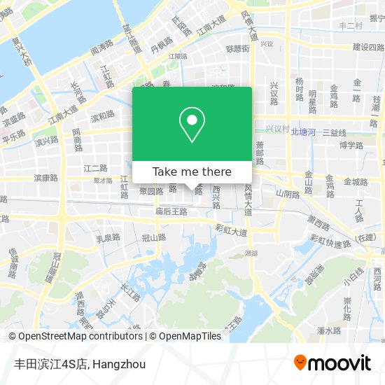 丰田滨江4S店 map