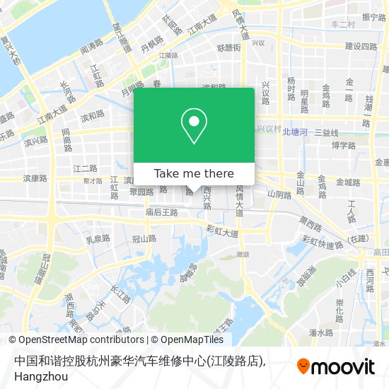 中国和谐控股杭州豪华汽车维修中心(江陵路店) map