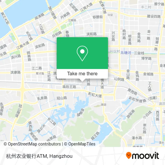 杭州农业银行ATM map