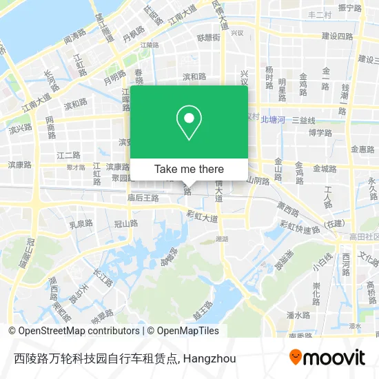 西陵路万轮科技园自行车租赁点 map