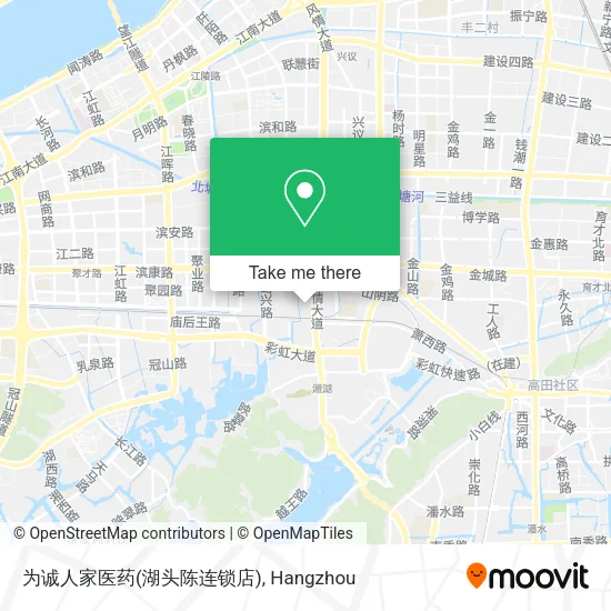 为诚人家医药(湖头陈连锁店) map