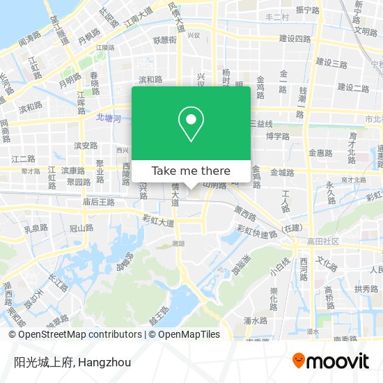 阳光城上府 map